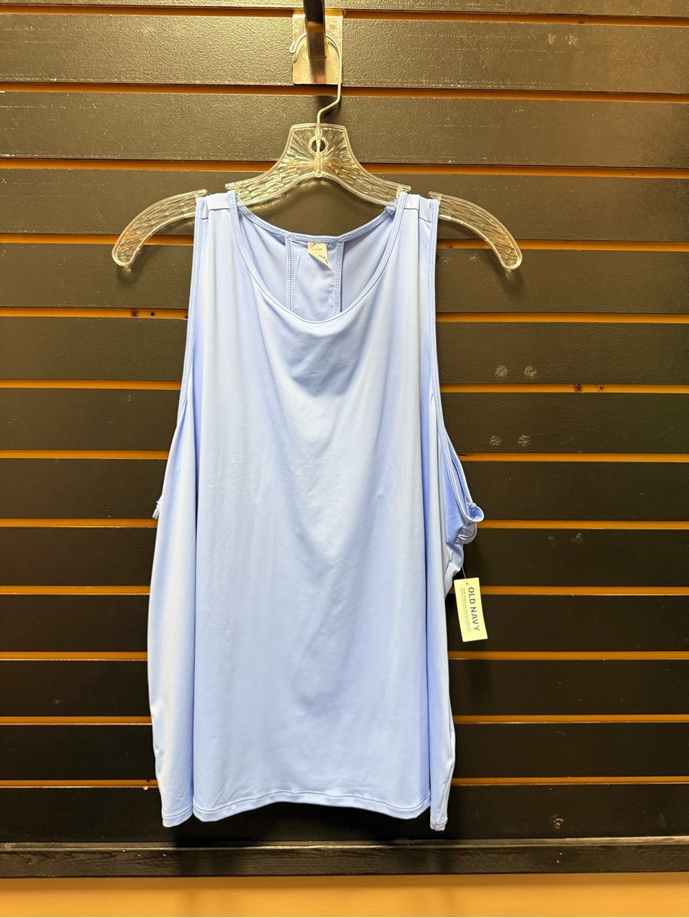NWT Old Navy FlowForm Go-Dry Active Tank Top Blue Plus Size 2X